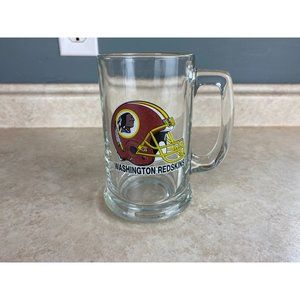 Washington Red Skins Helmet Logo 16 Fluid Ounce Glass Beer Mug